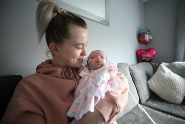 Glasgow Times: Kirsty is at home with baby Ayla now