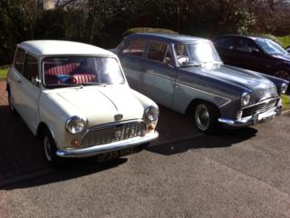 Glasgow Times: Pictured: Robert's 1963 and 1993 Minis