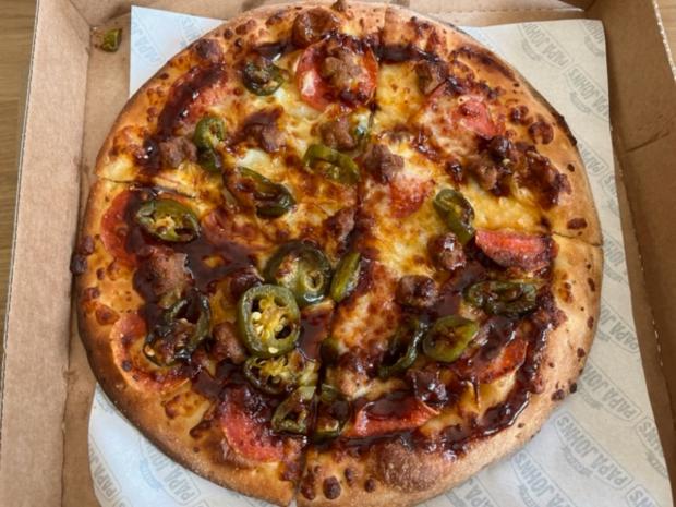 Glasgow Times: An Italian Sausage & Pepperoni Papadia unfolded in a pizza box (Katie Collier)