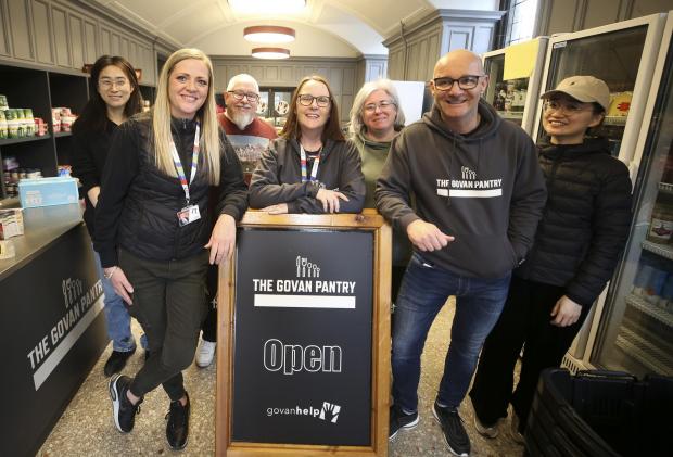 Glasgow Times: Volunteers and staff at the Govan Pantry 