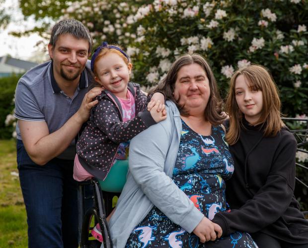 Glasgow Times: Laura Milby with her family