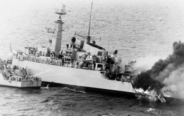 Glasgow Times: HMS Ardent sank on May 21 after being bombed by Argentinian aircraft