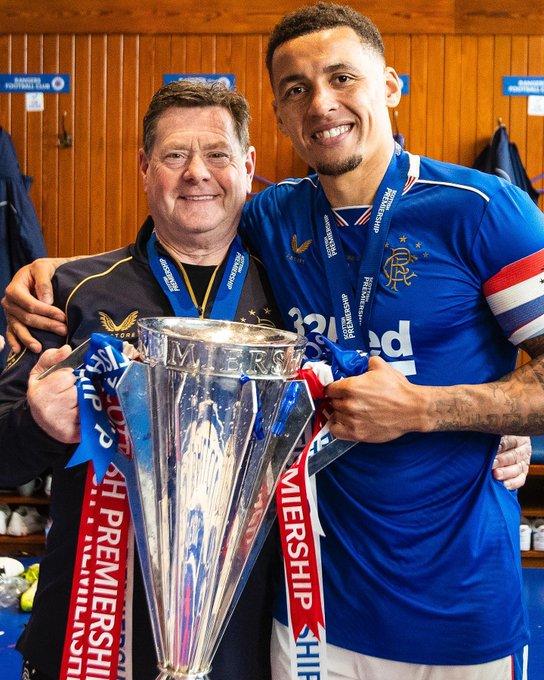 Glasgow Times: James Tavernier with Jimmy Bell