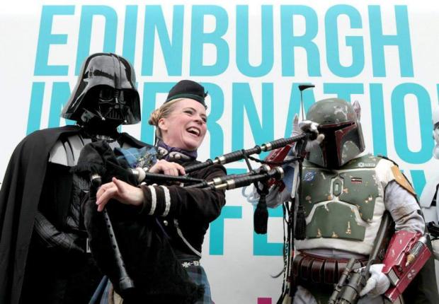 Glasgow Times: Ian (right) in his Boba Fett costume.