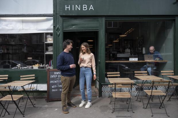 Glasgow Times: Pictured: Fergus McCoss and Ness Achilles - The owners of Hinba