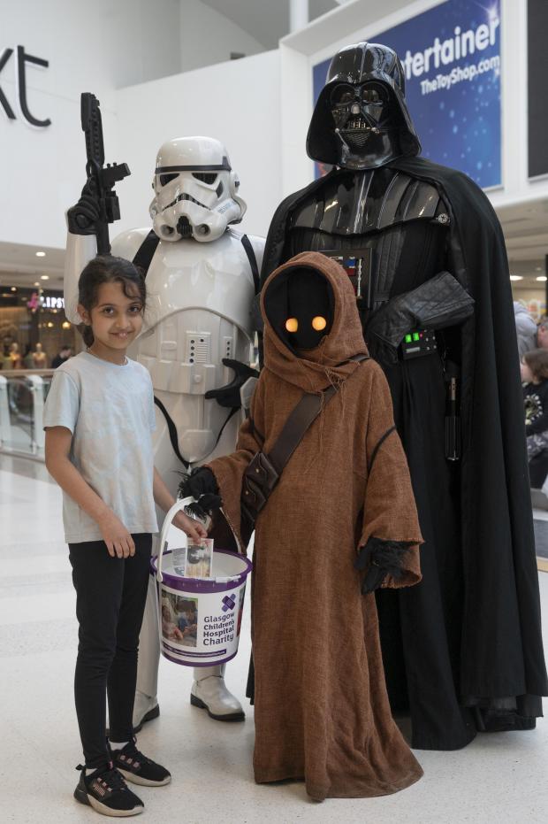 Glasgow Times: 8-year-old Rawan Alenezi got to meet her heroes while donating to the charity.