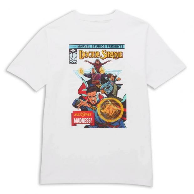 Glasgow Times: Marvel Dr Strange Star Comic Oversized Heavyweight T-Shirt (Zavvi)