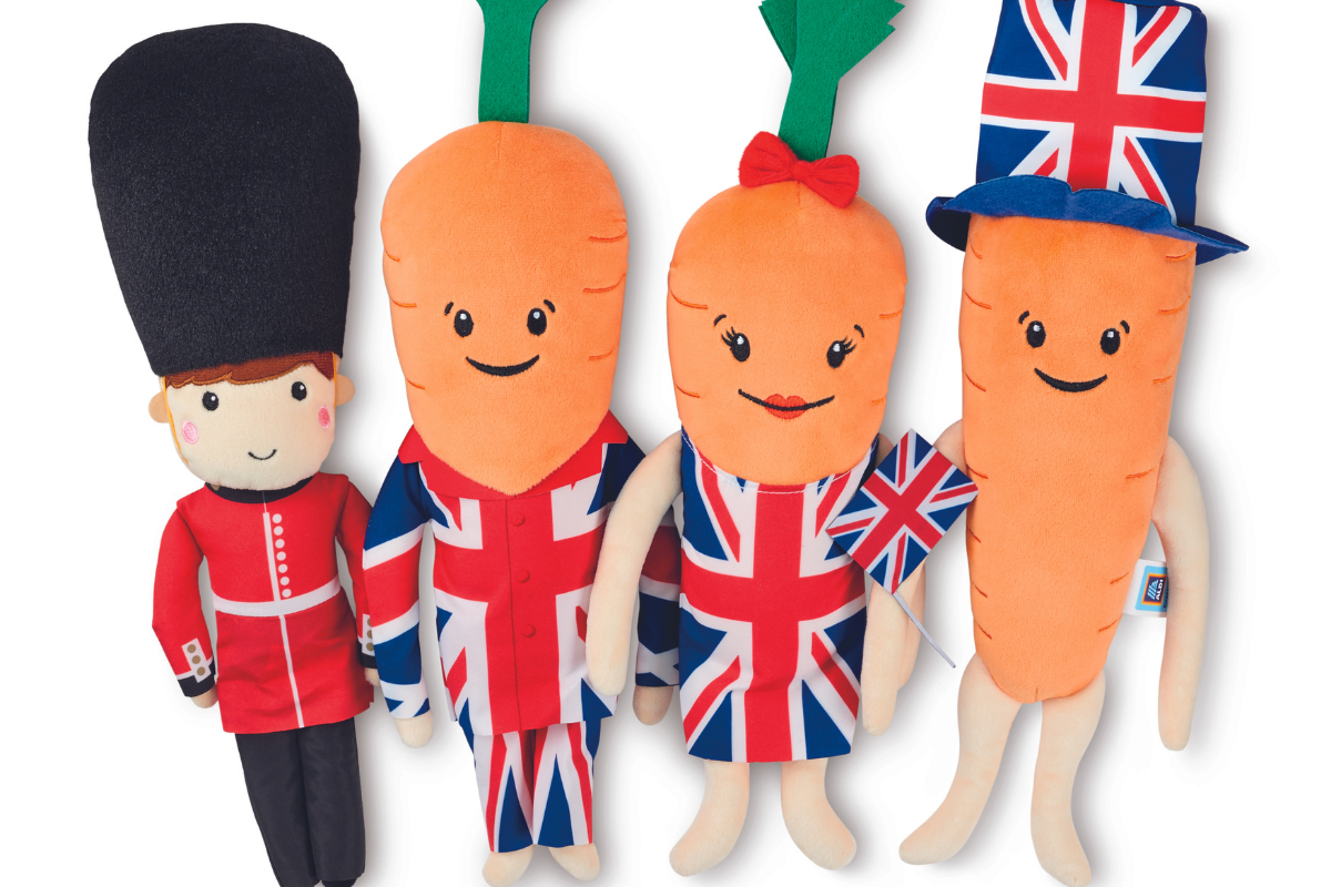 Kevin the Carrot returns to celebrate the Platinum Jubilee – buy yours now