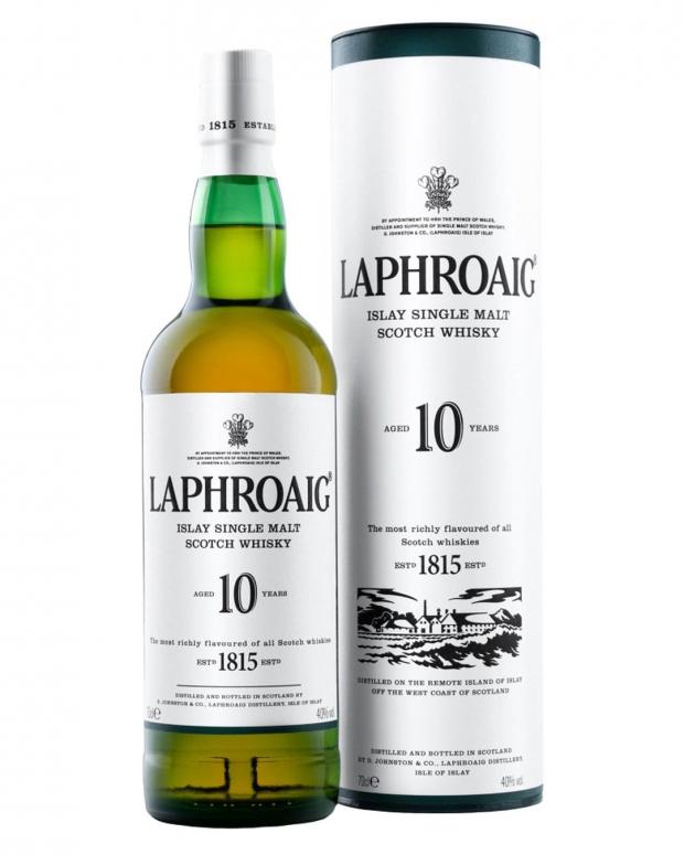 Glasgow Times: Laphroaig 10-Year-Old Malt Whisky - Islay. Credit: The Bottle Club