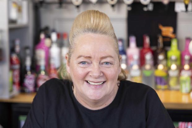Glasgow Times: Karen McConaughey, 52, from Crookston, is a staff member at the Bellrock Bar.