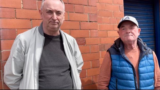 Glasgow Times: Pictured: Jim Mutch (left) and Pat Cross (right)
