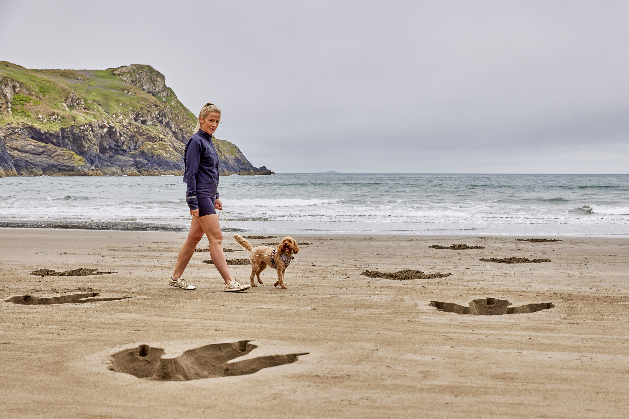 Dinosaur footprints appear on UK beach for new David Attenborough series