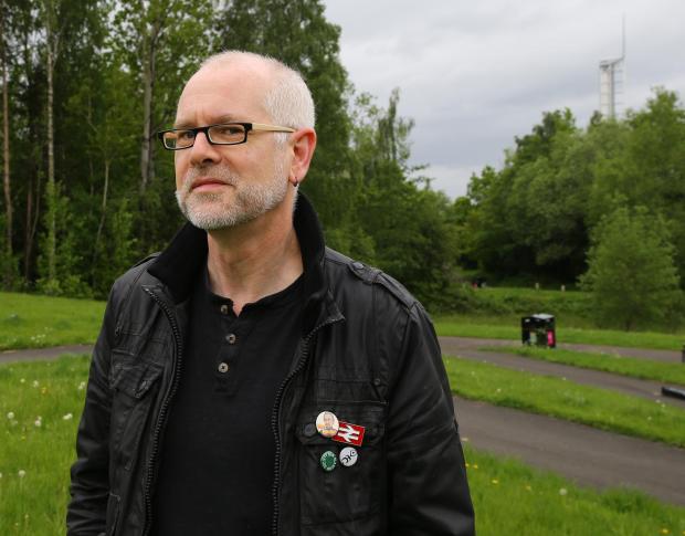 Glasgow Times: Members of After The Garden Festival... project pictured in Festival Park. Pictured is Lex Lamb..Photograph by Colin Mearns.17 May 2022.