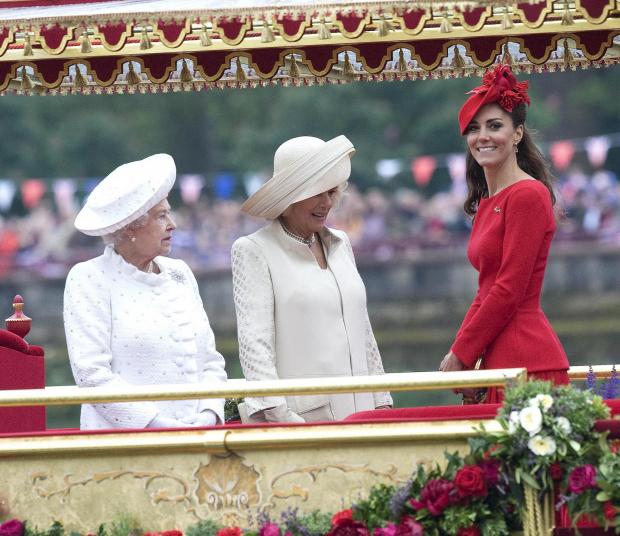 Glasgow Times: The Queen, Duchess of Cornwall and Duchess of Cambridge. PA
