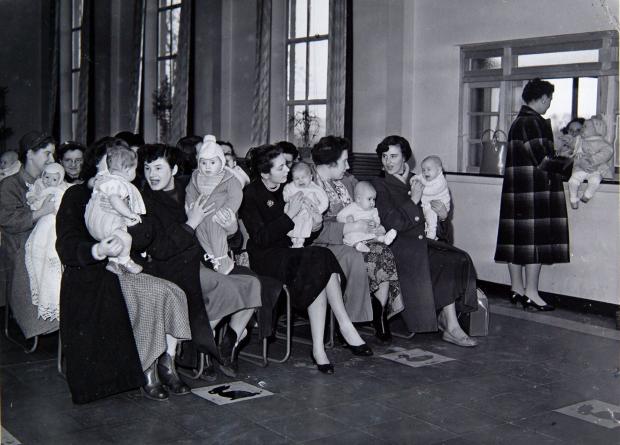 Glasgow Times: Child welfare clinic, Pollok, 1957 Pic: Newsquest