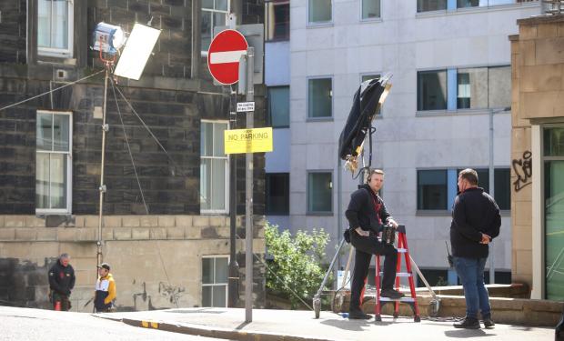 Glasgow Times: The filming on St Vincent Street