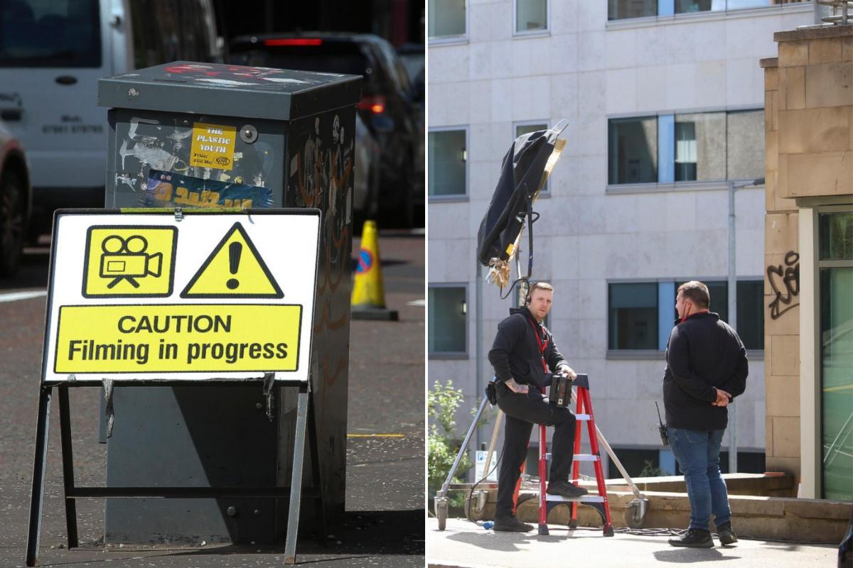 ITV series The Elect is currently being filmed on Glasgow's St Vincent Street