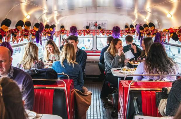 Glasgow Times: Vintage Afternoon Tea Bus in London for Two with B Bakery. Credit: Virgin Experience Days