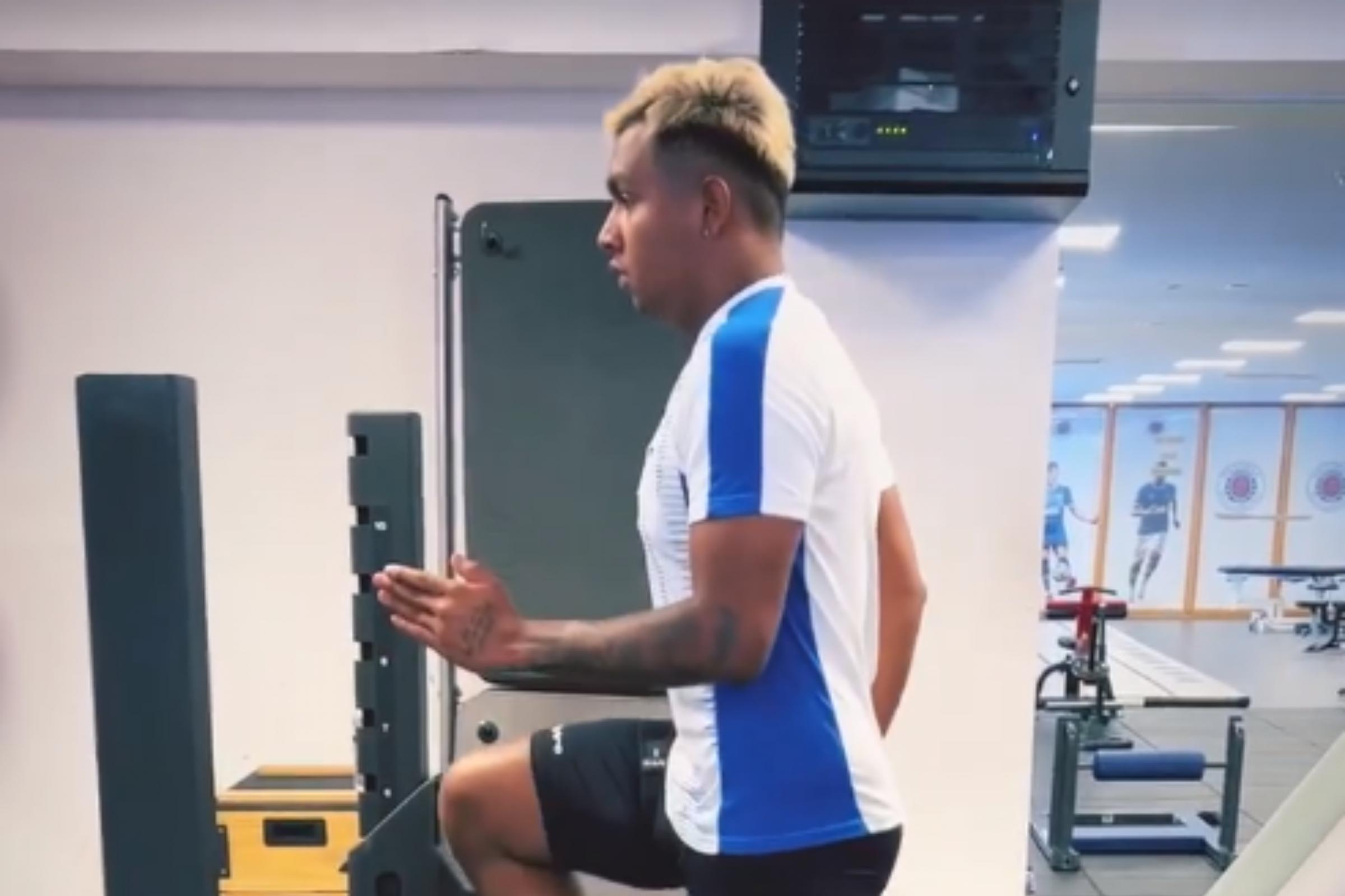Rangers star Alfredo Morelos updates fans on recovery from injury
