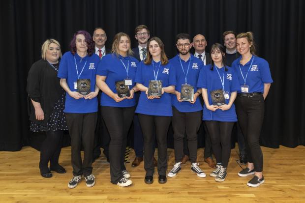 Glasgow Times: Stars of the Planet collect their award at the Festival of Youth Enterprise.
