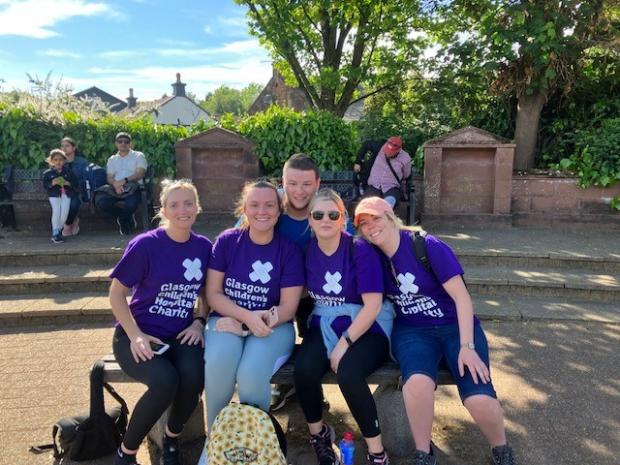 Glasgow Times: The 23-mile walk, completed last week
