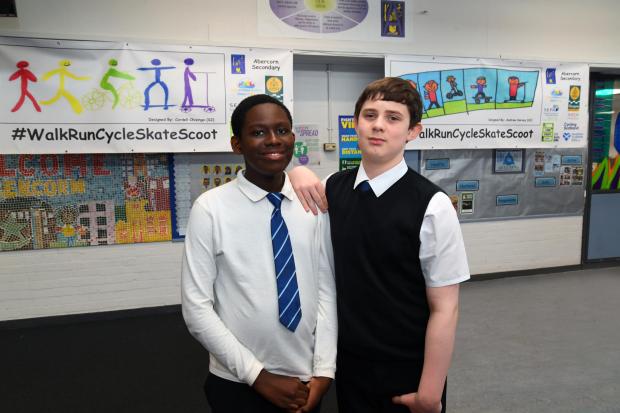 Glasgow Times: Cordell and Andrew, pupils for the school