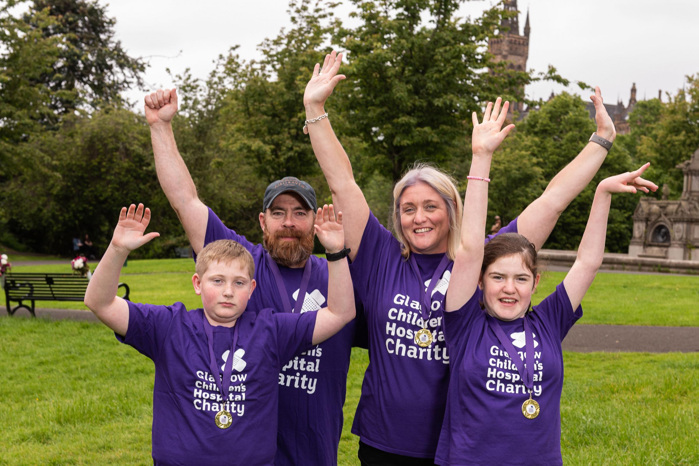 Inspirational girl chosen to lead anniversary Glasgow Children’s Hospital walk