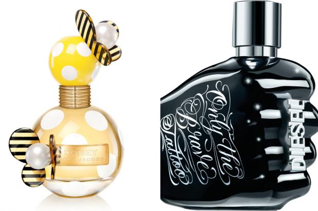 Glasgow Times: (Left) Marc Jacobs Honey EDP and (right) Diesel Only the Brave Tattoo EDT (The Perfume Shop/Canva)