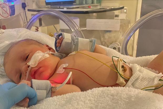 Yasmin Ghahfarokhi was born with a serious infection at Wishaw General