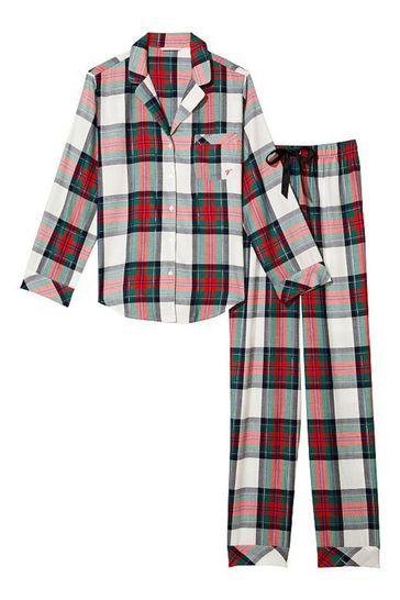 Glasgow Times: Flannel Long Pyjamas. Credit: Victoria's Secret