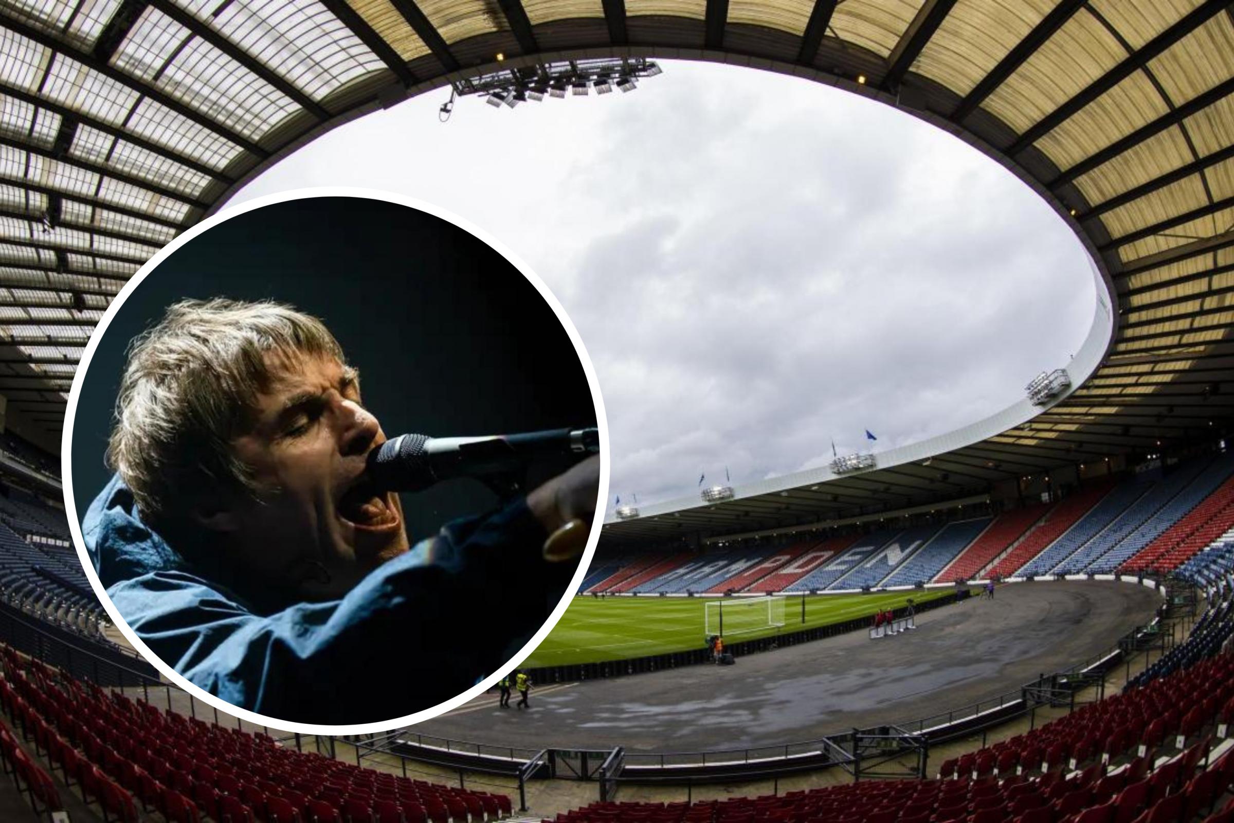List of items banned from Liam Gallagher's gig in Glasgow's Hampden Park