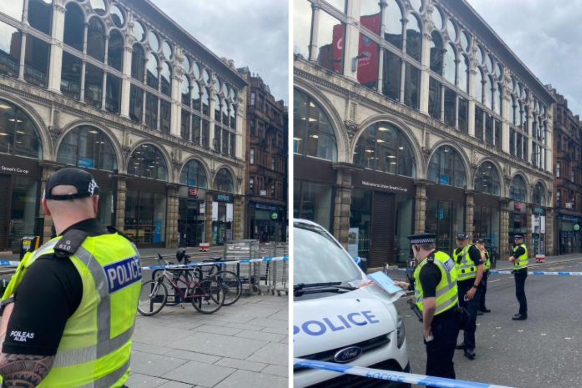 Man attacked on Union Street in Glasgow in broad daylight as police investigate
