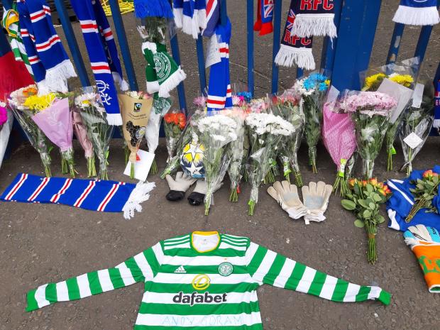 Glasgow Times: Items left by fans
