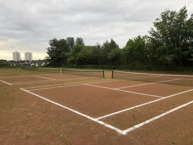 Glasgow Times: Picture of the courts from Friends of Maryhill Park