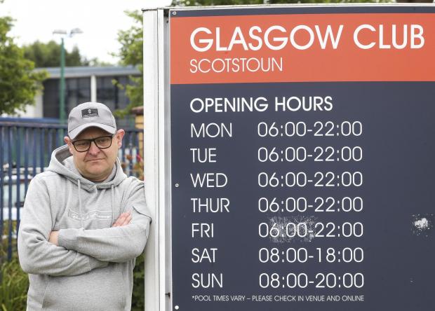 Glasgow Times: Resident Gavin Owen, 48, said the closure of the Glasgow Club Scotstoun health suite will cause users' well-being to deteriorate.