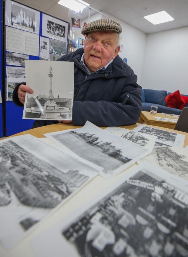 Glasgow Times: Billy with some of his photos and memorabilia