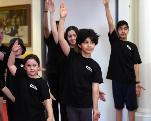 Glasgow Times: Children taking part in rehearsals for Pantomonium!