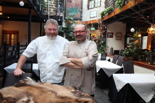 Glasgow Times: Colin Clydesdale and Canadian TV Chef Massimo Capra