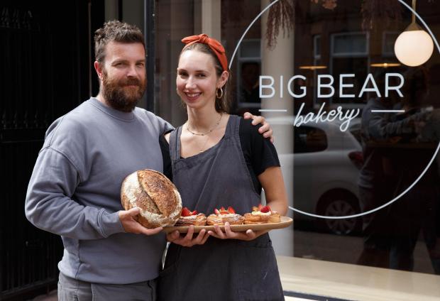 Glasgow Times: Pictured: Big Bear Bakery owners Ian and Dominique Pediani