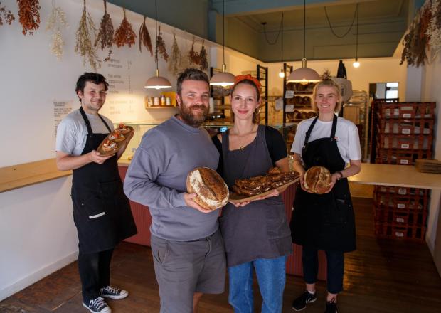 Glasgow Times: Pictured: Nowadays Ian says the Big Bear Bakery is a team effort and is thankful for his hard working staff