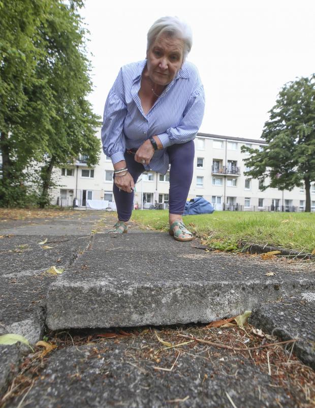 Glasgow Times: The path in the Maryhill estate