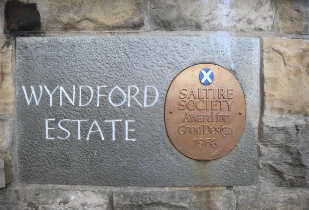 Glasgow Times: A plaque awarded to the estate in 1968