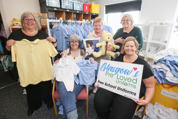 Glasgow Times: From left, Janet Roberts, Elizabeth MacInnes, Laura Dunbar, Mary Williamson and founder Donna Henderson.