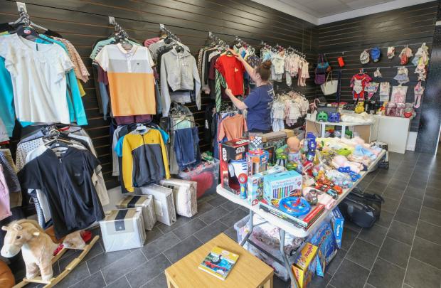 Glasgow Times: The shop is stocked with tots clothes and items