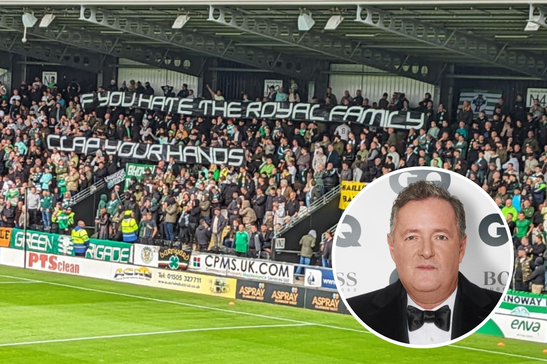 Piers Morgan brands Celtic fans 'heartless' after 'mocking and taunting' the Queen