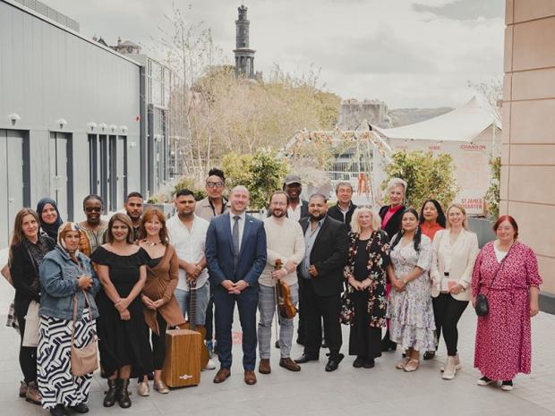 Glasgow Times: Neil Gray, MSP and Minister for Culture, Europe and International Development, and representatives of each of the organizations involved