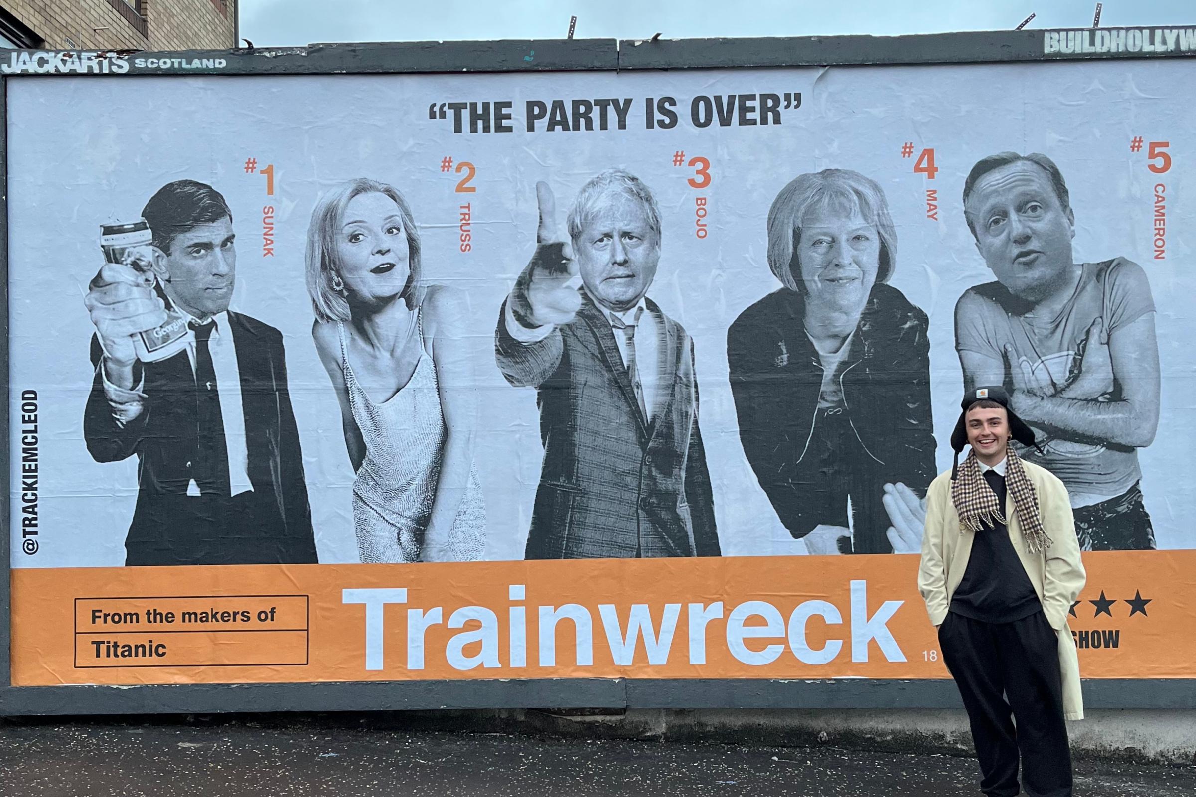Glasgow artist reveals satirical Trainspotting billboards around town - Vimarsana News