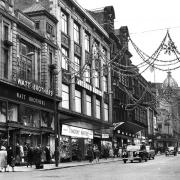 An old photo of Sauchiehall Street