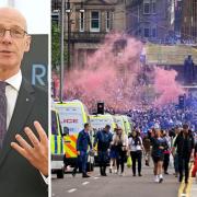 John Swinney has insisted all was done to prevent fans gathering in Glasgow