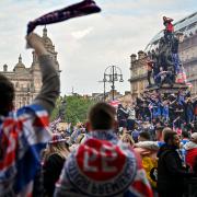 Thousands of fans descended on the city despite warnings from the Ibrox team